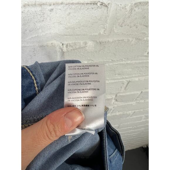 Free People Women's Just Float On Flare Leg Jeans Denim Stretch Blue Size 27 - Picture 7 of 8